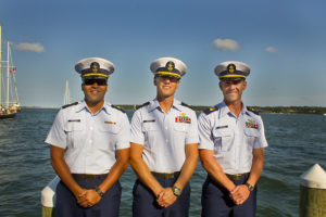 U.S. Coast Guard in training from The Eagle barque