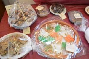 Various baked goods entries