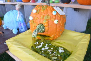 A pumpkin decorating entry