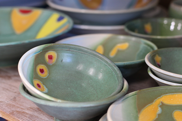 Ceramic bowls by Eve Behar