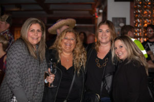 Birthday girls Kathy Deukmedjian & Maryse Levin celebrating with Allison Clarke and Jenn Mihajlov at Union Cantina
