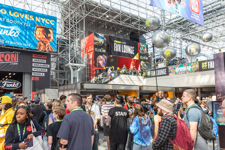 NYCC New York Comic Con floor at Jacob Javits Center