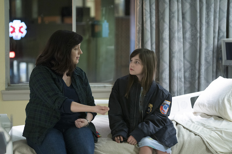Allison Tolman and Alexa Swinton in "Emergence"