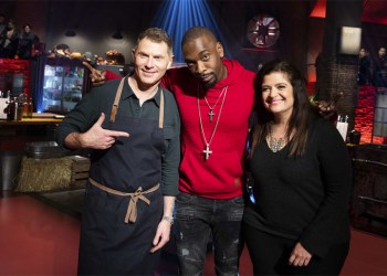 Bobby Flay, Jay Pharoah and Alex Guarnaschelli on Beat Bobby Flay