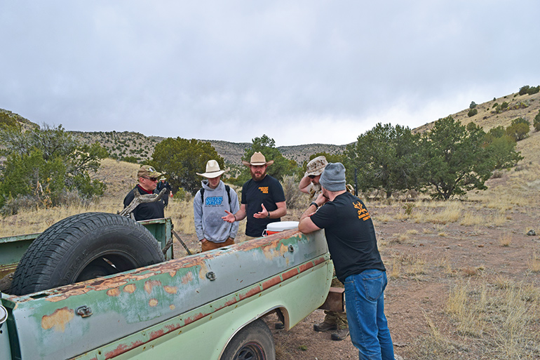 Jimbo Theinert and veterans gather at Strongpoint Theinert Ranch