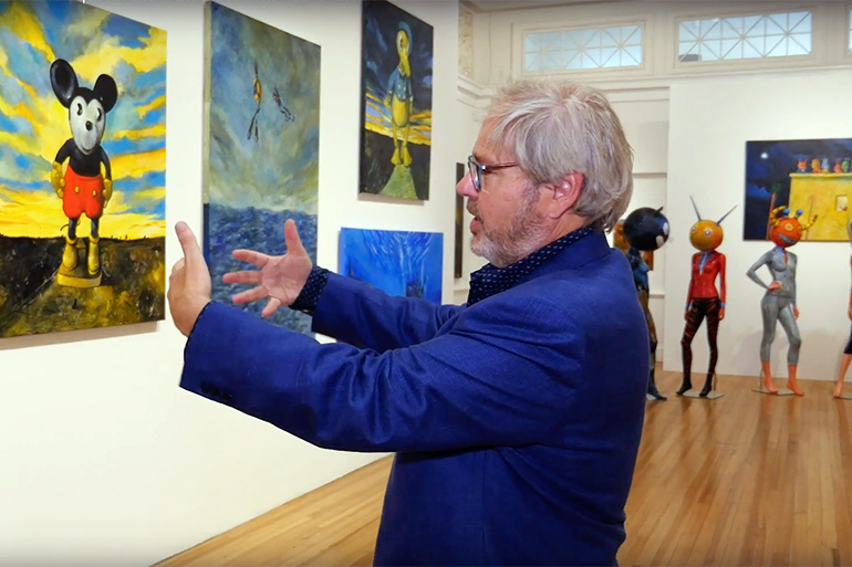 Mickey Paraskevas discusses his Paint Your World retrospective at Southampton Arts Center