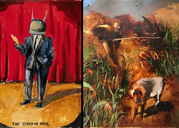 Creepy art by Mickey Paraskevas at SAC