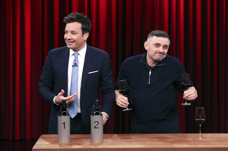 Jimmy Fallon and wine expert Gary Vaynerchuk on 'The Tonight Show'