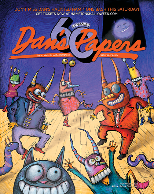 November 1, 2019 Dan's Papers cover art by Mickey Paraskevas