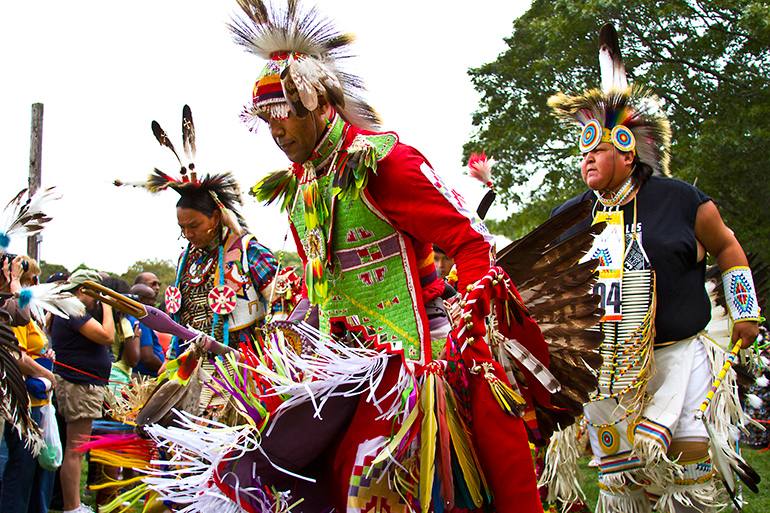 Shinnecock dancers