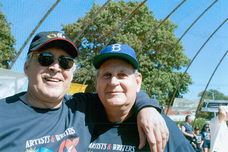 Chevy Chase at the Artists and Writers Game