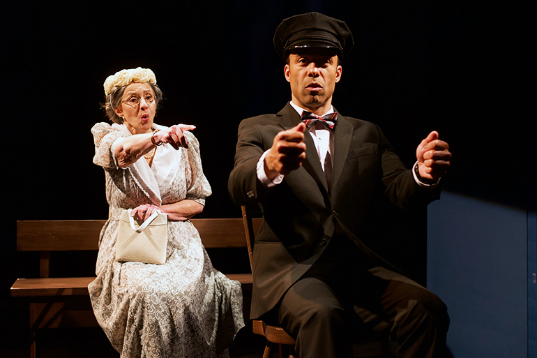 Phyllis March and Antoine Jones in 'Driving Miss Daisy'