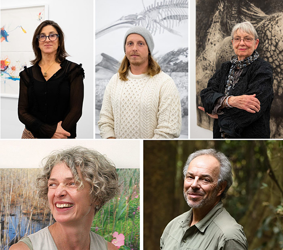 L-R: Irina Alimanestianu, Scott Bluedorn, Janet Culbertson, Lillian Ball, Carl Safina