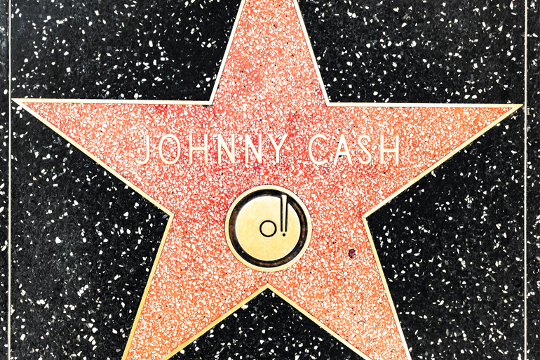 Johnny Cash's Star on the Hollywood Walk of Fame