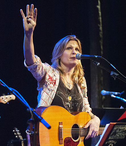 Nancy Atlas with special guest Simon Kirke perform as part of the Nancy Atlas Fireside Sessions concert series at the Bay Street Theater on Saturday, Juanuary 9th, 2016