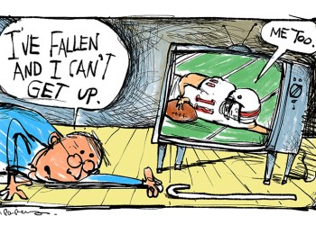 Medical ads cartoon by Mickey Paraskevas