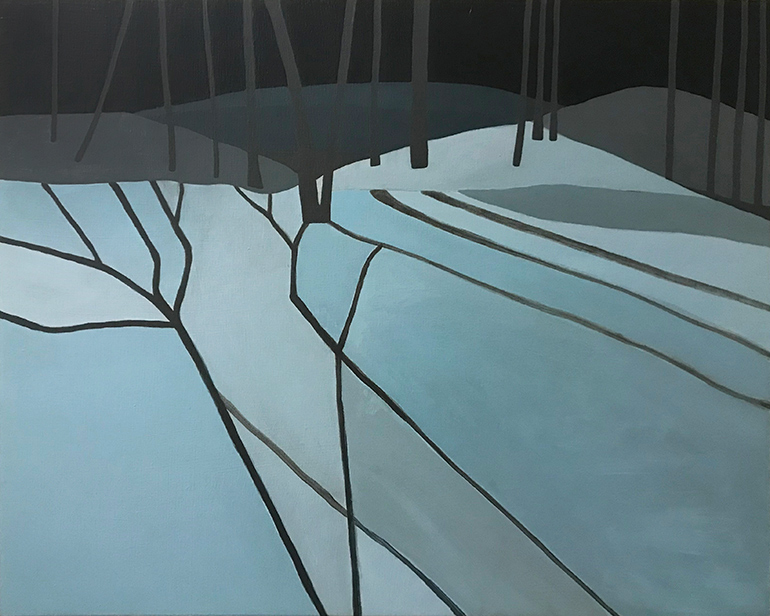 "Winter Moon Shadows" (2019) by Carly Haffner