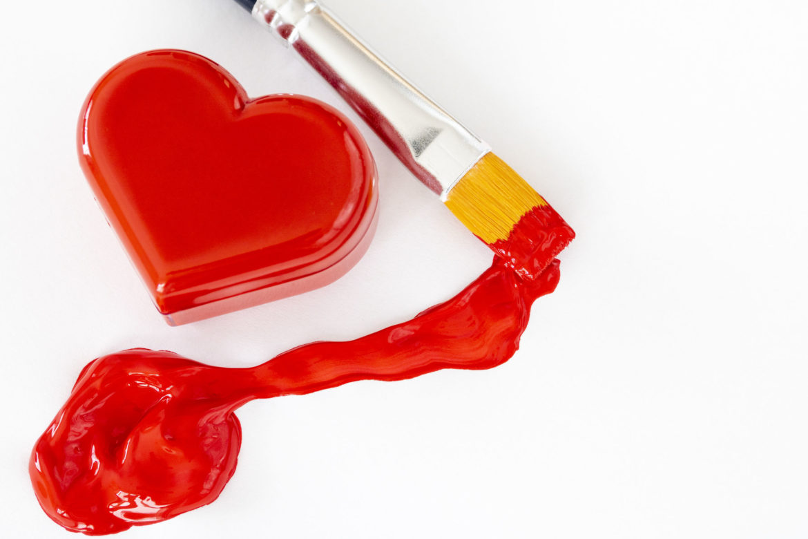 heart paint