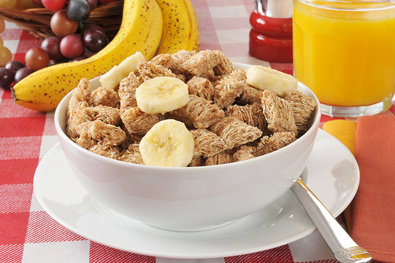 Bananas on cereal