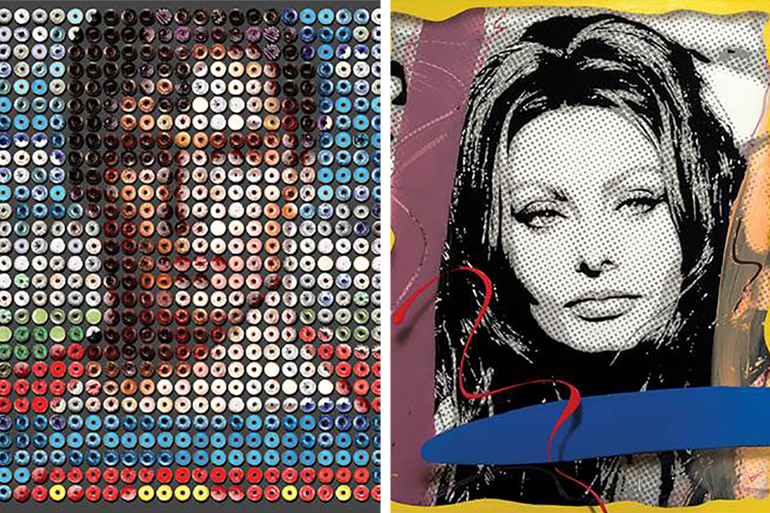 "Superman Donuts" by Canddice CMC and "Benday Sophia" by Ceravolo