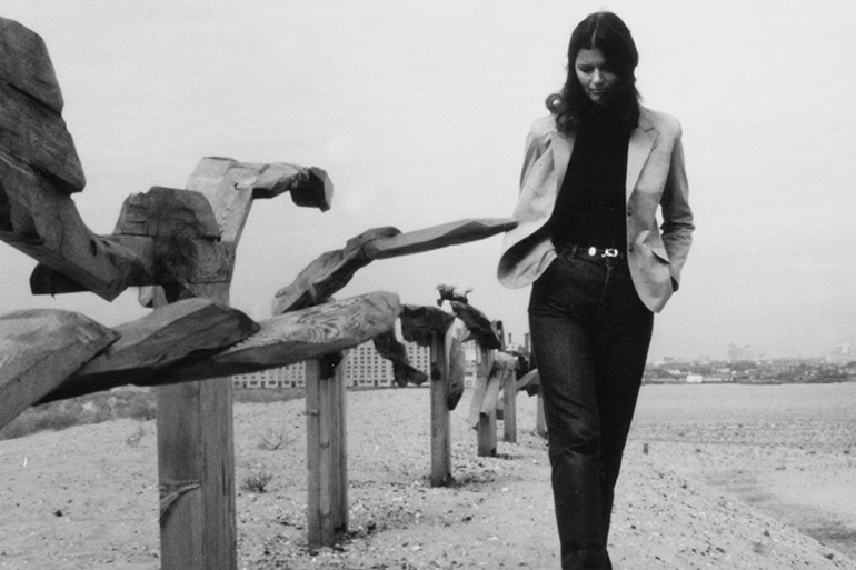 Film still from "Ursula Von Rydingsvard: Into Her Own,"