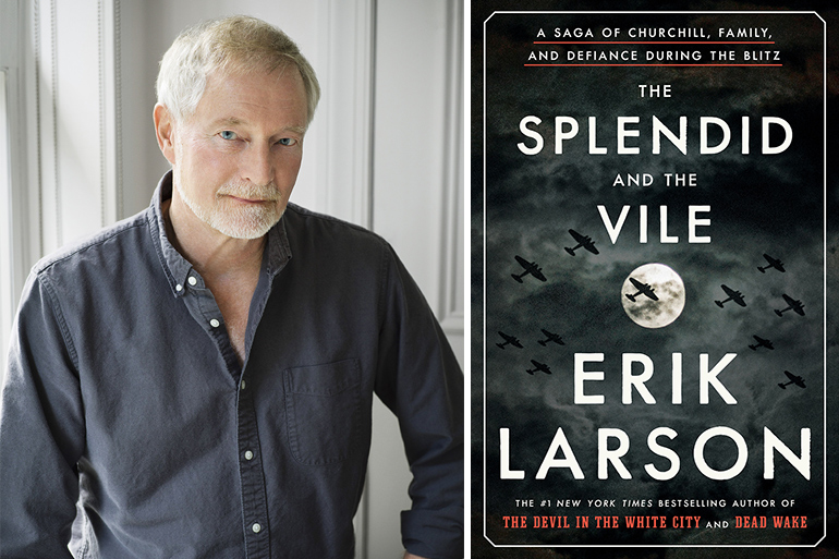 Erik Larson and "The Splendid and the Vile" cover art