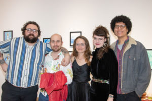 Nathan Kahn, Ian Duffee, artist Jodi Bentivegna, Michelle Nitto, Ty Matsushita