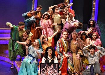 The cast of “Joseph and the Amazing Technicolor Dreamcoat”