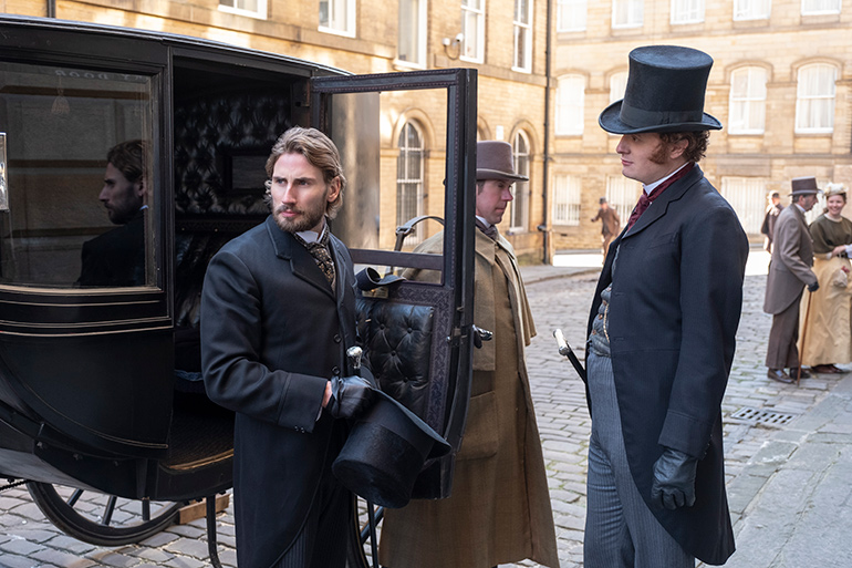 Edward Holcroft and Harry Michell in "The English Game" on Netflix