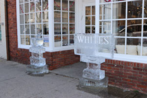 White’s Apothecary ice sculptures by Rich Daly