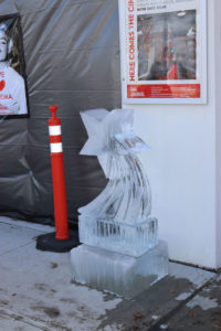 Sag Harbor Cinema Arts Center ice sculpture by Rich Daly
