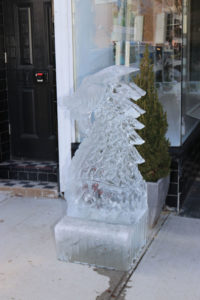 Brown Harris Stevens ice sculpture by Rich Daly