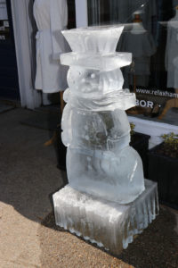 Relax ice sculpture by Rich Daly