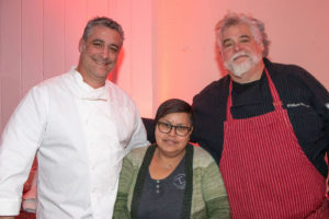 Chef Joe Realmuto of Honest Man Restaurant Group, Lucy Martinez, Bill Valentine of Townline BBQ