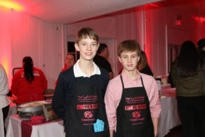 Volunteers Robert age 15 and Sawyer age 14