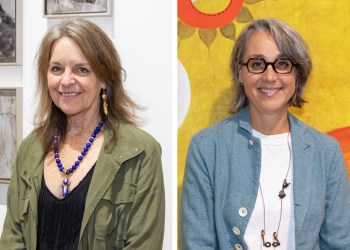 Artists Kerry Sharkey-Miller and Melinda Hackett