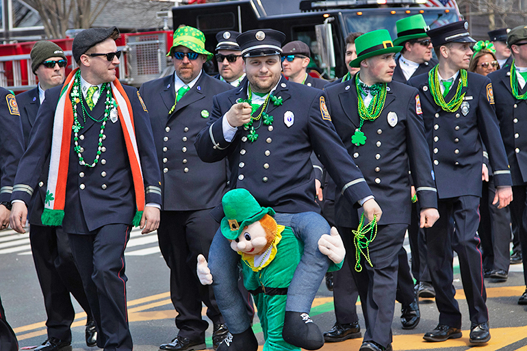 The 2019 Montauk St. Patrick's Day Parade in the Hamptons