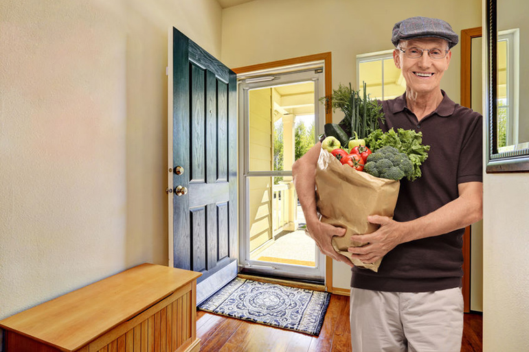 Senior with ASAP delivery, courtesy of Southampton Town