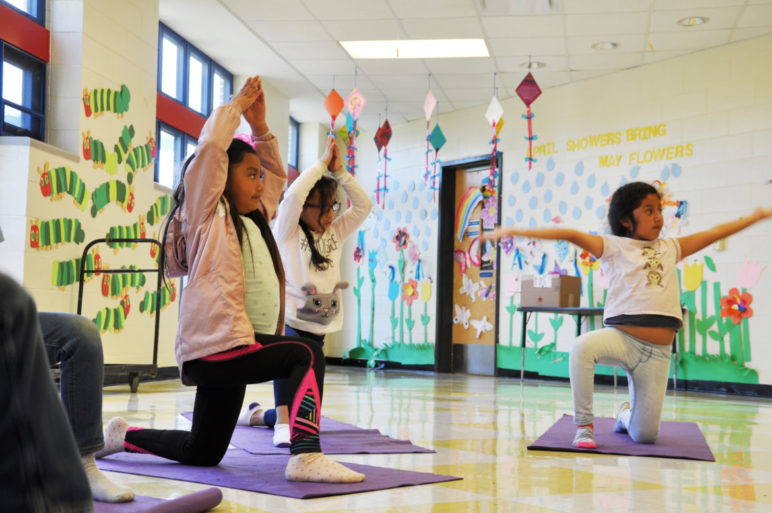 While Project MOST kids can not attend yoga class together for the time being, they can find yoga classes on the organizations YouTube channel,