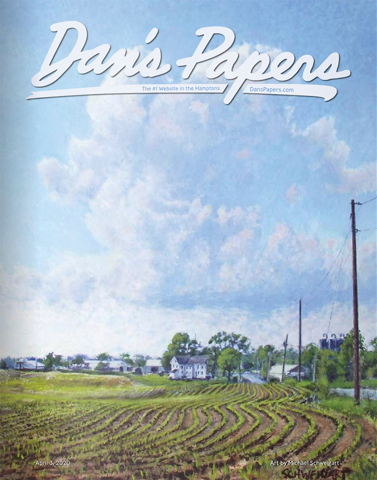 April 3, 2020 Dan's Papers cover art by Michael Schweigart