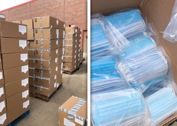 150,000 surgical masks delivered from the White House on Sunday