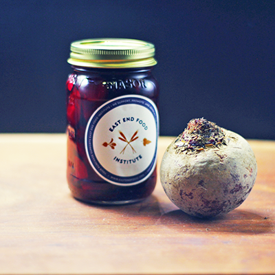 Pickled beets for sale in the East End Food Institute's online farmers market, Photo: Courtesy EEFI