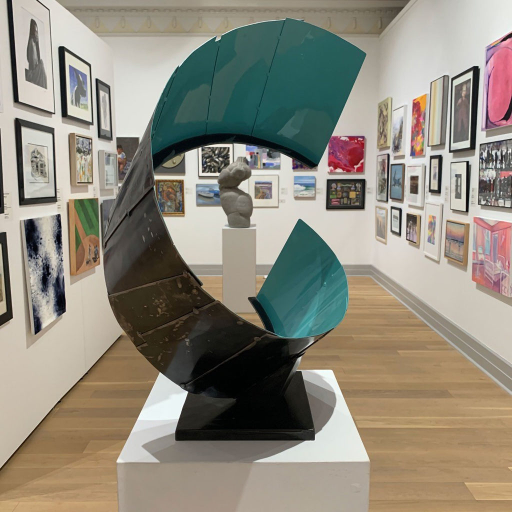 "Turquoise Curl" by Dennis Leri, Photo: Casey Dalene