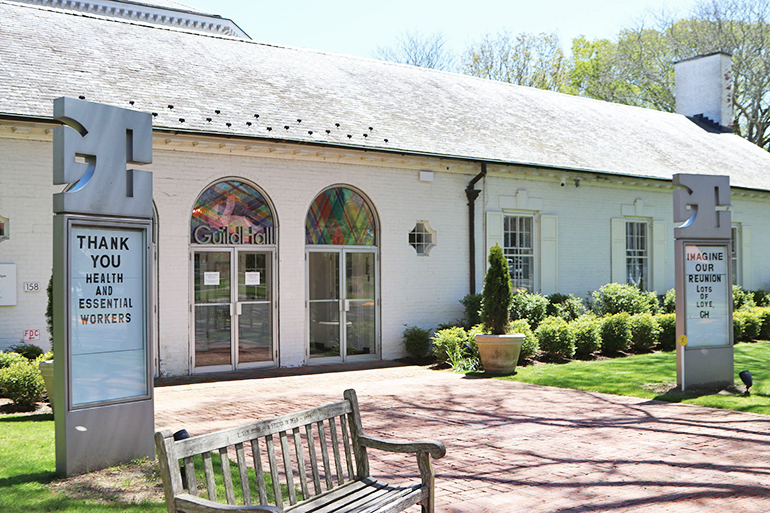 Guild Hall offering words of gratitude and hope