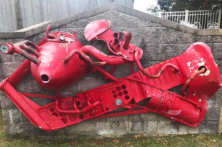 "The East Hampton Sky Ride" by Linda Stein at East Hampton Airport