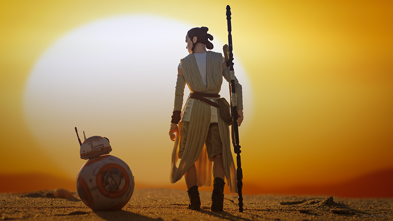 Rey and BB-8 Star Wars the Black Series action figures