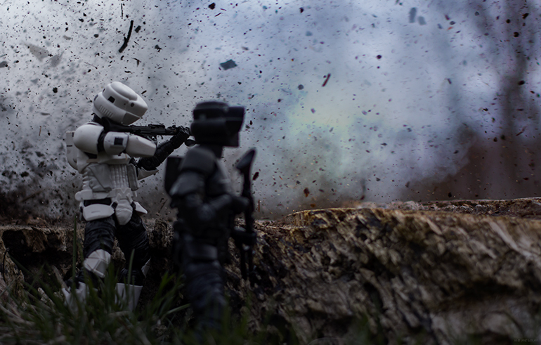 Scout trooper Star Wars the Black Series action figures return fire