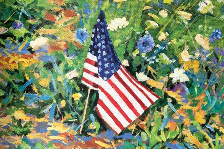 May 22, 2020 Dan's Papers cover art (detail) by Patricia Feiler “America the Beautiful" for Memorial Day