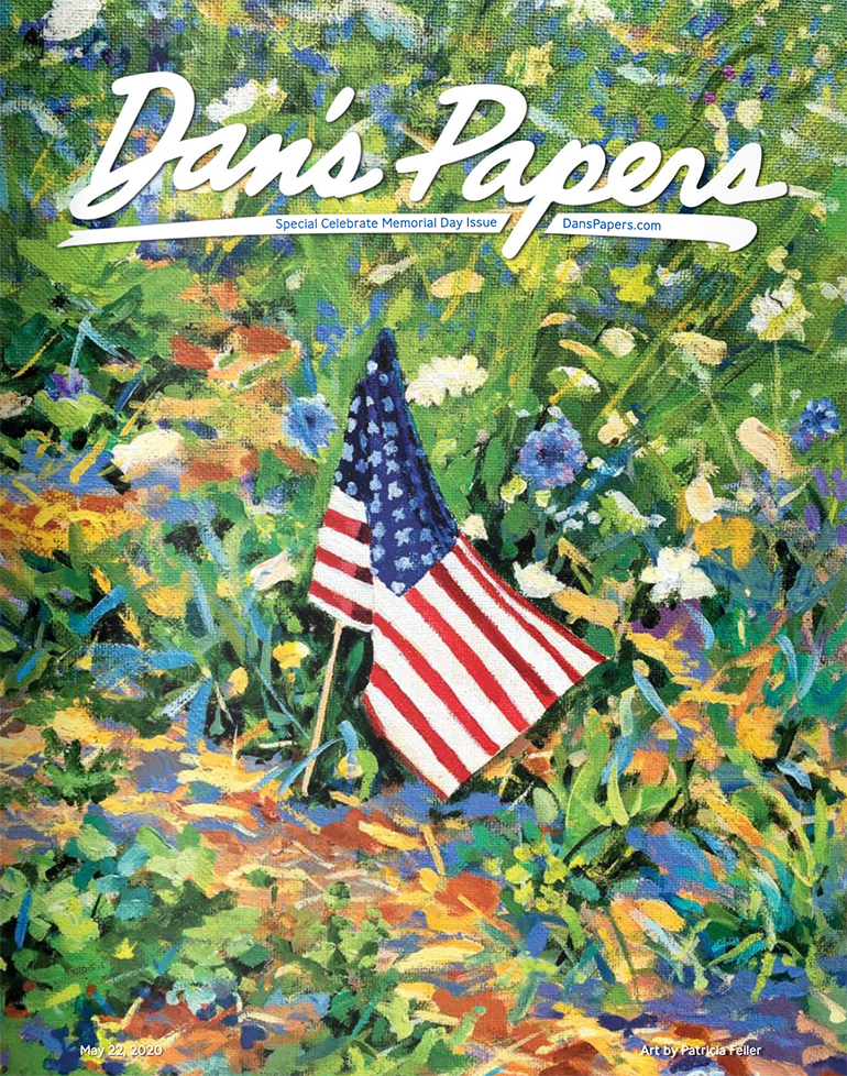 May 22, 2020 Dan's Papers cover art by Patricia Feiler “America the Beautiful" for Memorial Day