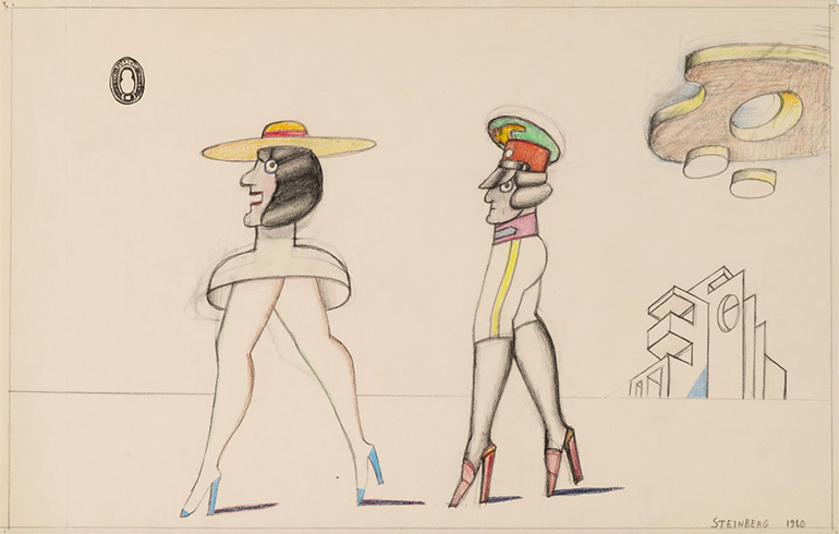 Untitled drawing by Saul Steinberg